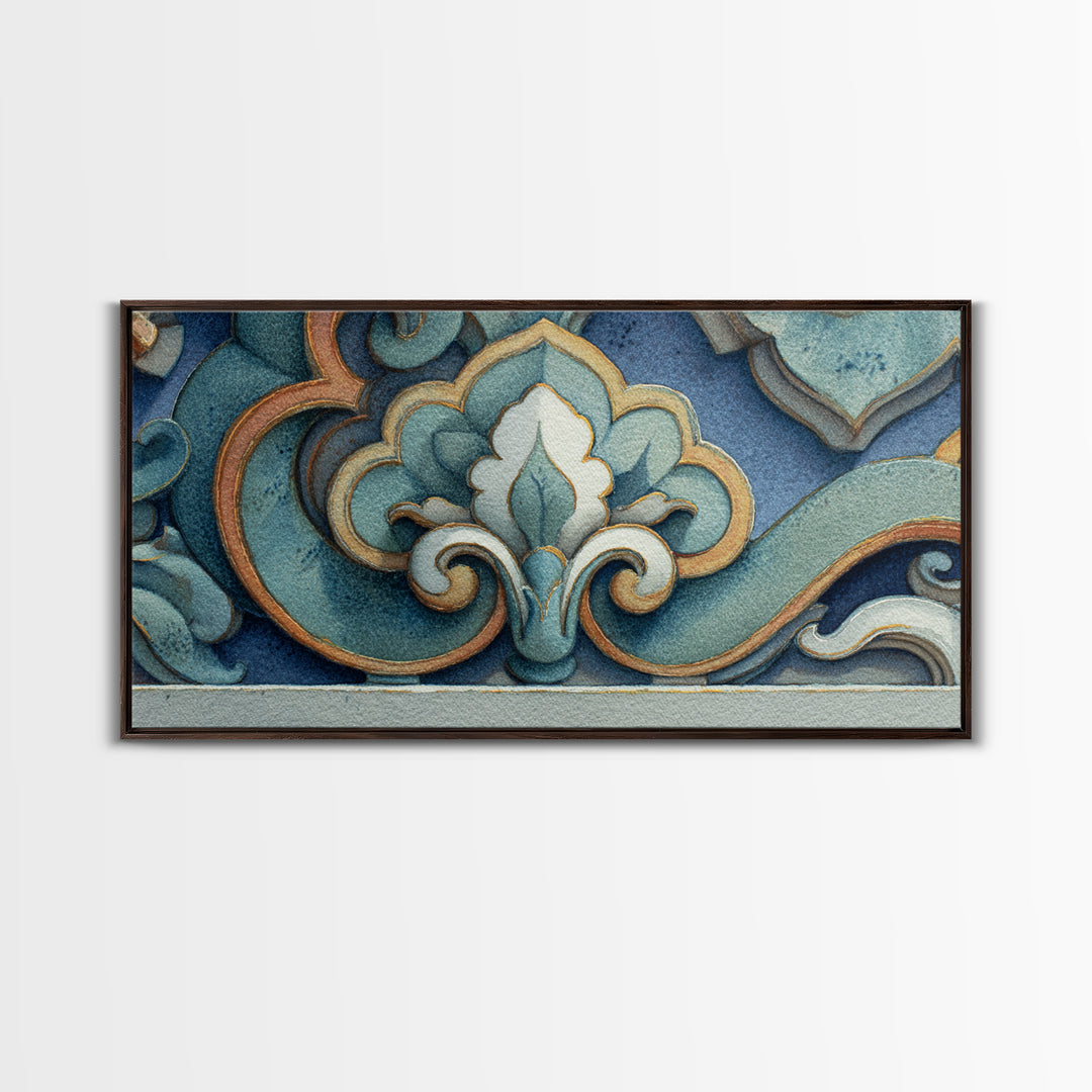 Old Theater Marquee Shapes Without Text Canvas Print, Urban Art, Contemporary Art, Living Room Decor, Abstract Art, Urban, URB-2x1-17