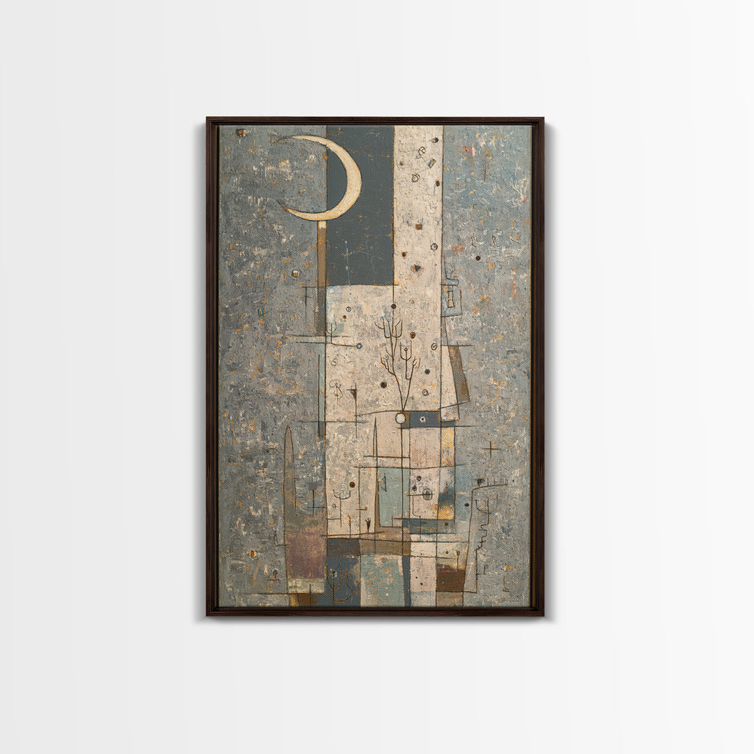 Rooftop Water Tower Canvas Print, Urban Art, Canvas Wall Art, Living Room Decor, Urban, Colorful Wall Art, Canvas Painting, URB-2x3-65