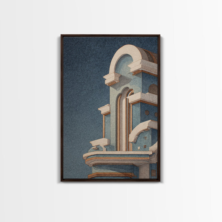Old Theater Marquee Shapes Without Text Canvas Print, Urban Art, Digital Print, Living Room Decor, Abstract Art, Urban, URB-2x3-77