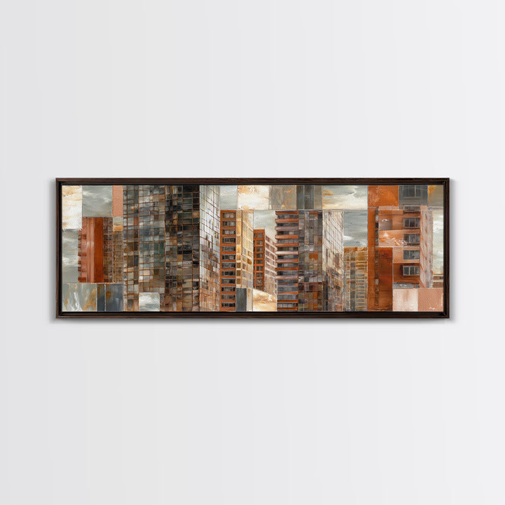 Modern Skyscraper Glass Reflections Canvas Print, Urban Art, Digital Download Art, Living Room Decor, Fine Art, Urban, URB-3x1-54