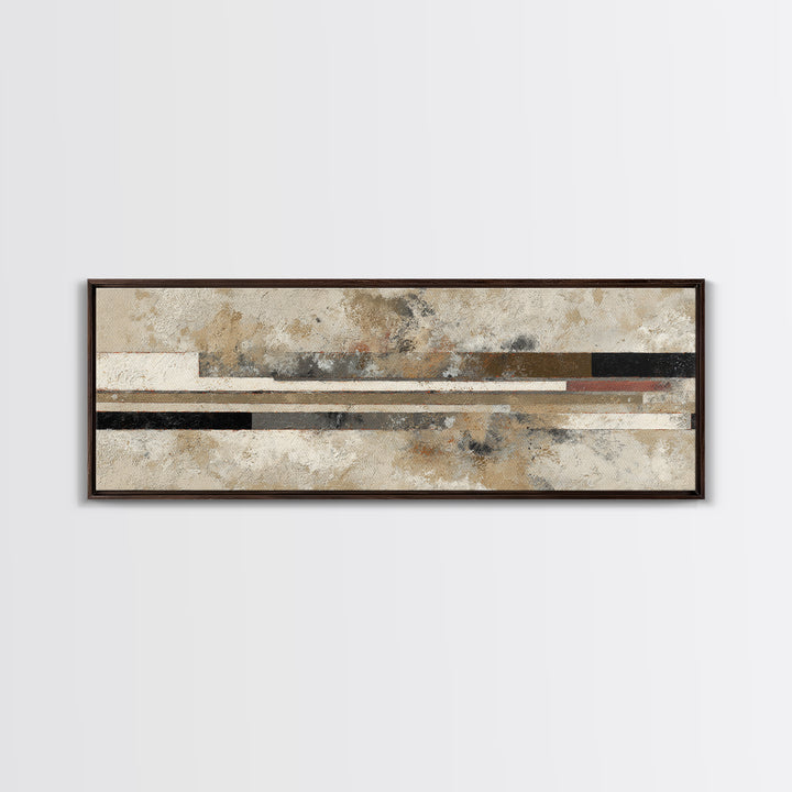 Abstract Subway Map Lines Without Labels Framed Canvas Print, Urban Art, Living Room Decor, Abstract Art, Urban, URB-3x1-68