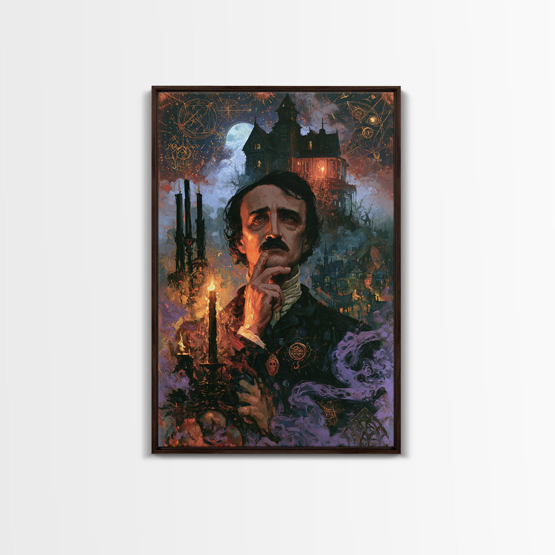 The Last House At The World'S Edge, Macabre Victorian Decor, Vertical Wall Art, Canvas Print, Gothic Wall Decor, Halloween Portrait Art