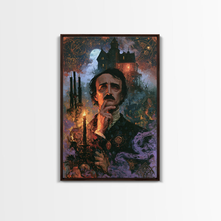 The Last House At The World'S Edge, Macabre Victorian Decor, Vertical Wall Art, Canvas Print, Gothic Wall Decor, Halloween Portrait Art