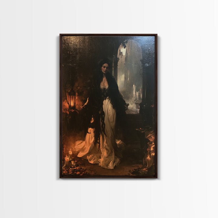 The Somnambulist, Somnambulist Portrait, Vertical Canvas Print, Classic Halloween Decor, Gothic Wall Decor, Classic Monster Art