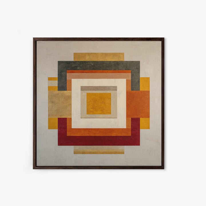 Modern Geometric Composition for Living Spaces Canvas Print, Wall Art, Abstract Wall Art, Living Room Decor, WAL-1x1-100