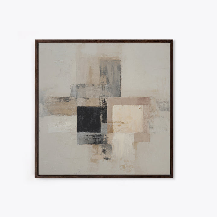 Black and White Architectural Study Framed Canvas Print, Wall Art, Wall Art Prints, Living Room Decor, Fine Art, WAL-1x1-56