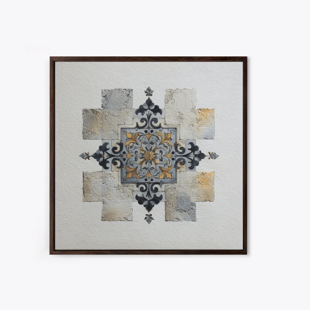 Black and White Architectural Study Framed Canvas Print, Wall Art, Printable Wall Art, Living Room Decor, Fine Art, WAL-1x1-8