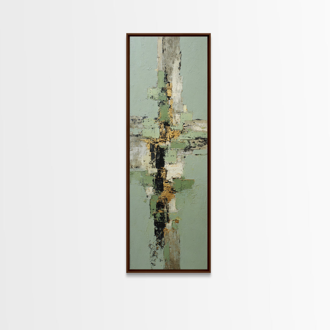 Tropical Palm Leaf Painting Canvas Print, Wall Art, Prints Wall Art, Living Room Decor, Oil Painting, Textured Painting, WAL-1x3-100