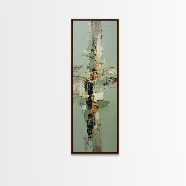 Tropical Palm Leaf Painting Canvas Print, Wall Art, Prints Wall Art, Living Room Decor, Oil Painting, Textured Painting, WAL-1x3-100