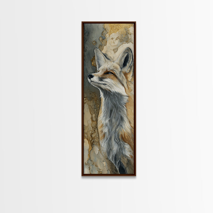 Whimsical Animal Portrait Canvas Print, Wall Art, Wall Art Prints, Living Room Decor, Fine Art, Abstract Art, WAL-1x3-35