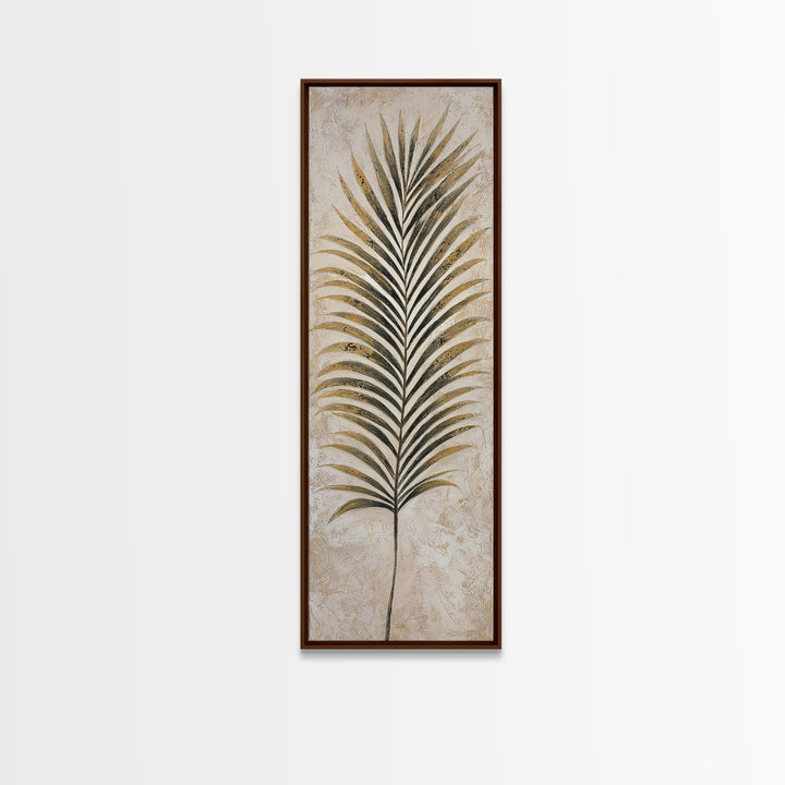 Tropical Palm Leaf Painting Framed Canvas Print, Wall Art, Framed Wall Art, Living Room Decor, Fine Art, Fine Art Print, WAL-1x3-76
