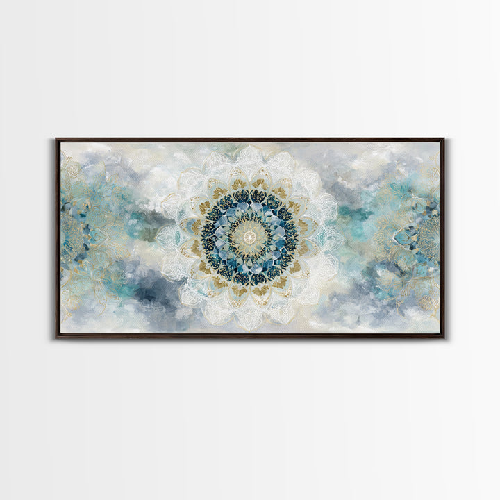 Sacred Geometry Mandala Canvas Print, Wall Art, Art Print, Living Room Decor, Fine Art, Wall Hanging, Home Decor Gift, WAL-2x1-17