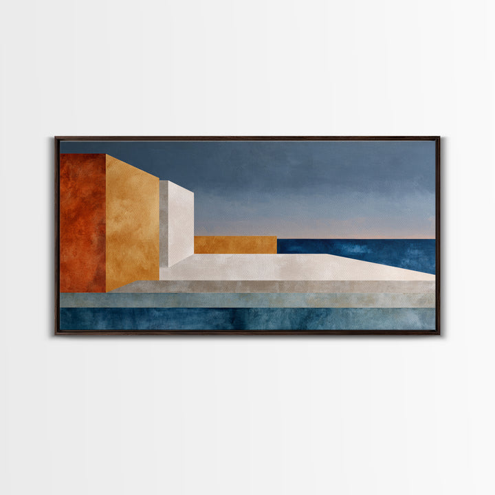 Modern Geometric Composition for Living Spaces Canvas Print, Wall Art, Wall Decor, Living Room Decor, Abstract Art, WAL-2x1-48