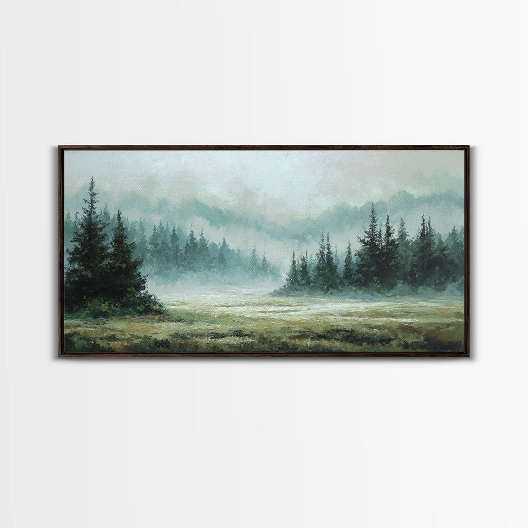 Moody Forest Landscape Canvas Print, Wall Art, Wall Decor, Living Room Decor, Fine Art, Large Wall Art, Art Deco, WAL-2x1-78