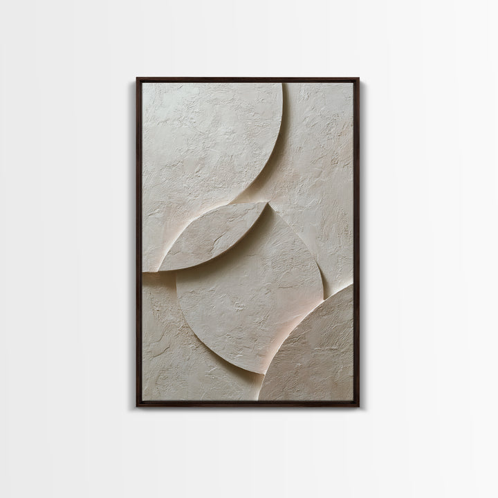 Luxury Neutral Plaster Texture Abstract Canvas Print, Wall Art, Art Deco, Living Room Decor, Fine Art, Abstract Wall Art, WAL-2x3-71