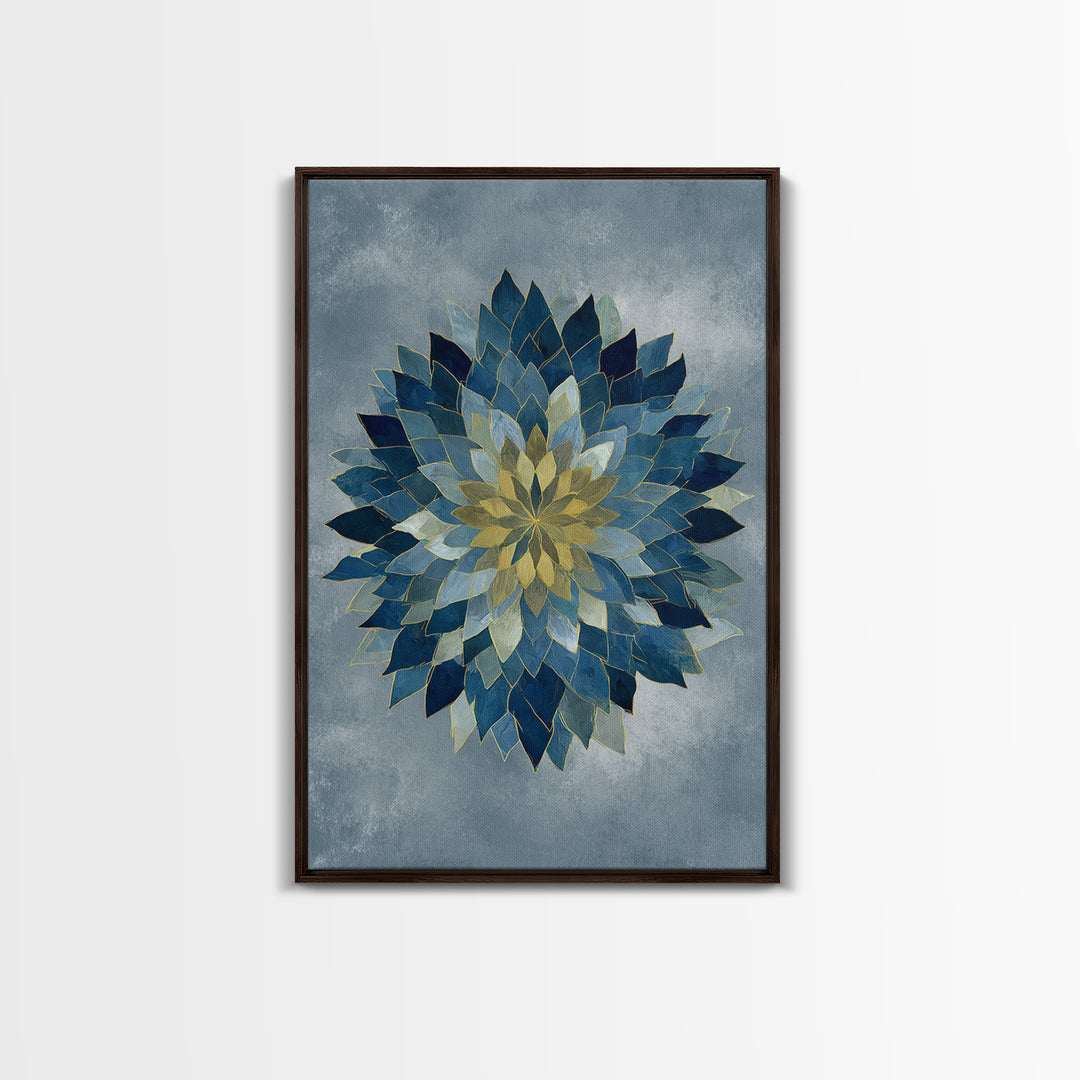 Sacred Geometry Mandala Canvas Print, Wall Art, Original Art, Living Room Decor, Fine Art, Modern Decor, Fine Art Print, WAL-2x3-77