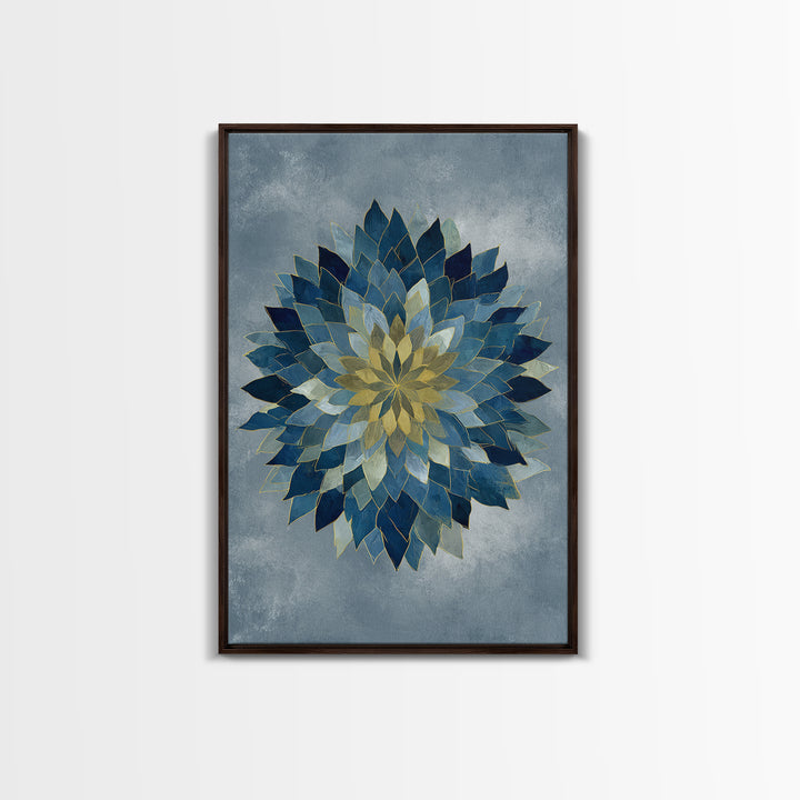 Sacred Geometry Mandala Canvas Print, Wall Art, Original Art, Living Room Decor, Fine Art, Modern Decor, Fine Art Print, WAL-2x3-77