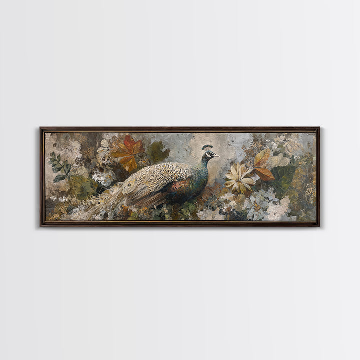 Whimsical Animal Portrait Framed Canvas Print, Wall Art, Gallery Decor, Living Room Decor, Fine Art, Home Decor, WAL-3x1-15