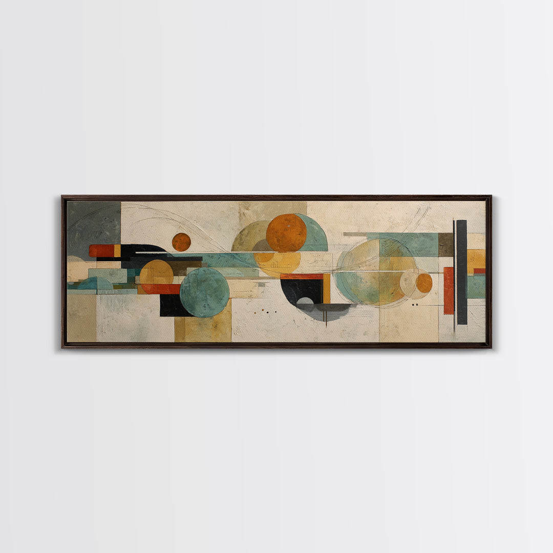 Statement Abstract with Bold Layered Brushwork Canvas Print, Wall Art, Abstract Wall Art, Living Room Decor, Abstract Art, WAL-3x1-41