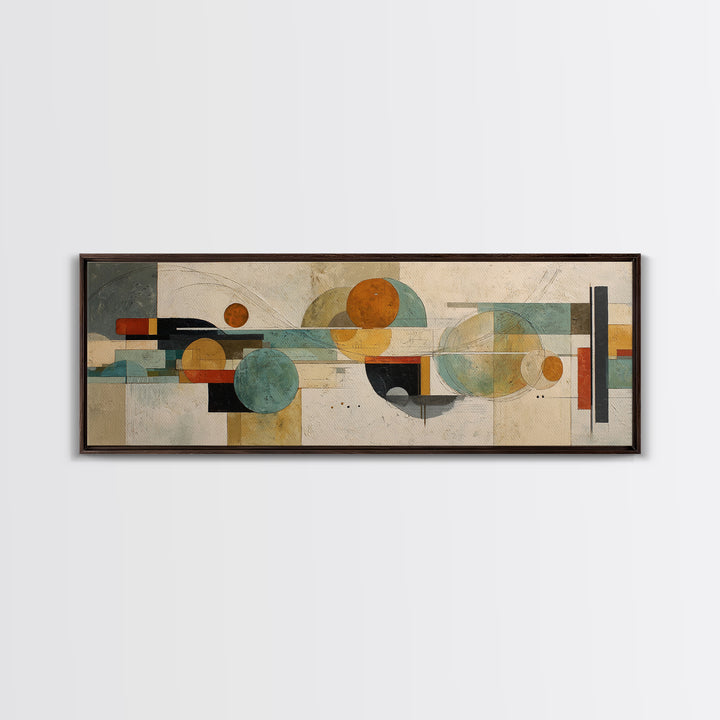 Statement Abstract with Bold Layered Brushwork Canvas Print, Wall Art, Abstract Wall Art, Living Room Decor, Abstract Art, WAL-3x1-41