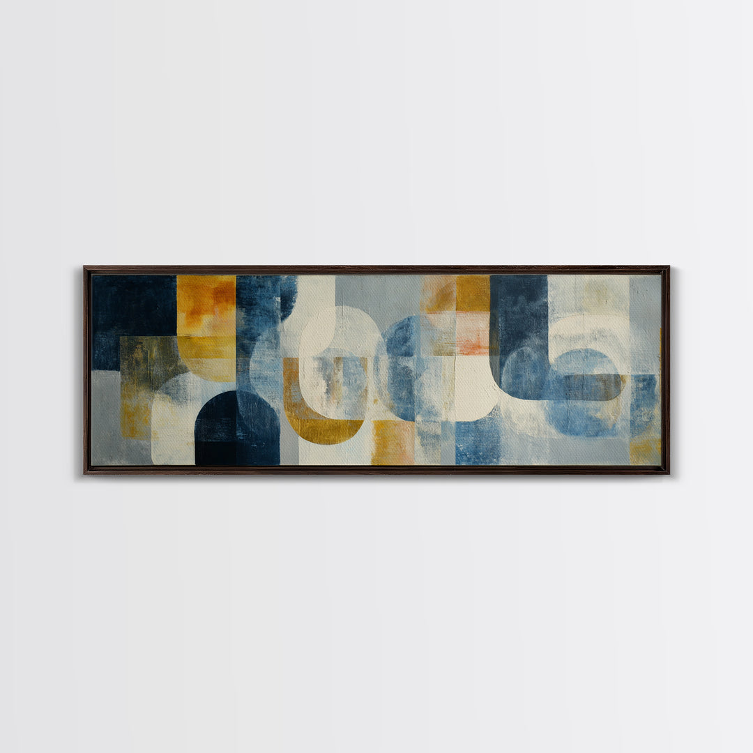 Luxury Neutral Plaster Texture Abstract Framed Canvas Print, Wall Art, Wall Art for Mom, Living Room Decor, Abstract Art, WAL-3x1-79