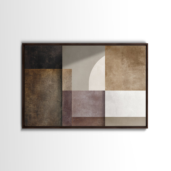 Modern Geometric Composition for Living Spaces Canvas Print, Wall Art, Room Decor, Living Room Decor, Abstract Art, WAL-3x2-56