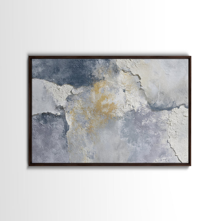 Luxury Neutral Plaster Texture Abstract Canvas Print, Wall Art, Wall Hangings, Living Room Decor, Abstract Art, WAL-3x2-67
