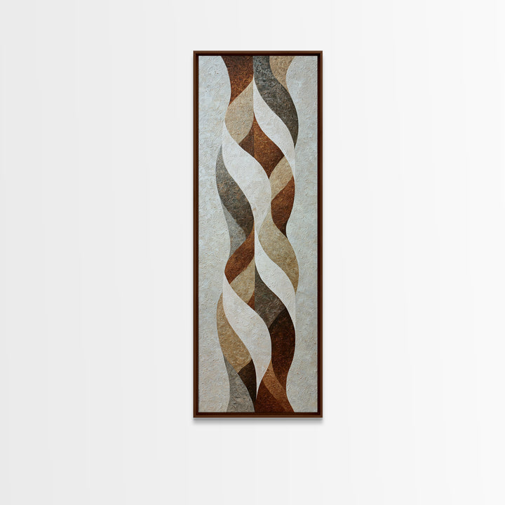 Bridal Veil Texture Abstract Framed Canvas Print, Wedding Art, Statement Artwork, Living Room Decor, Fine Art, Romance, WED-1x3-19