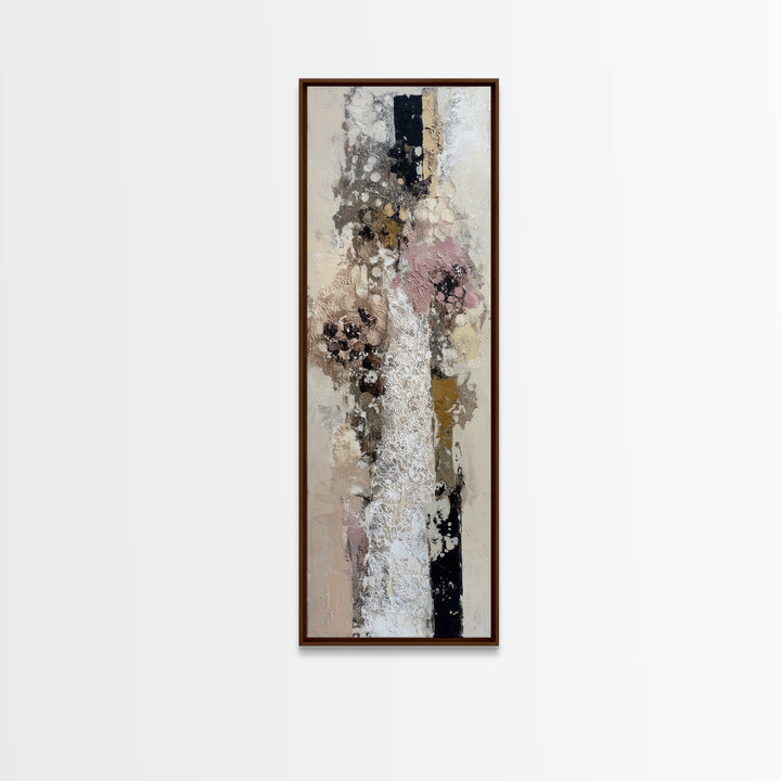 Bridal Veil Texture Abstract Canvas Print, Wedding Art, Living Room Decor, Abstract Art, Romance, Printable Art, WED-1x3-43
