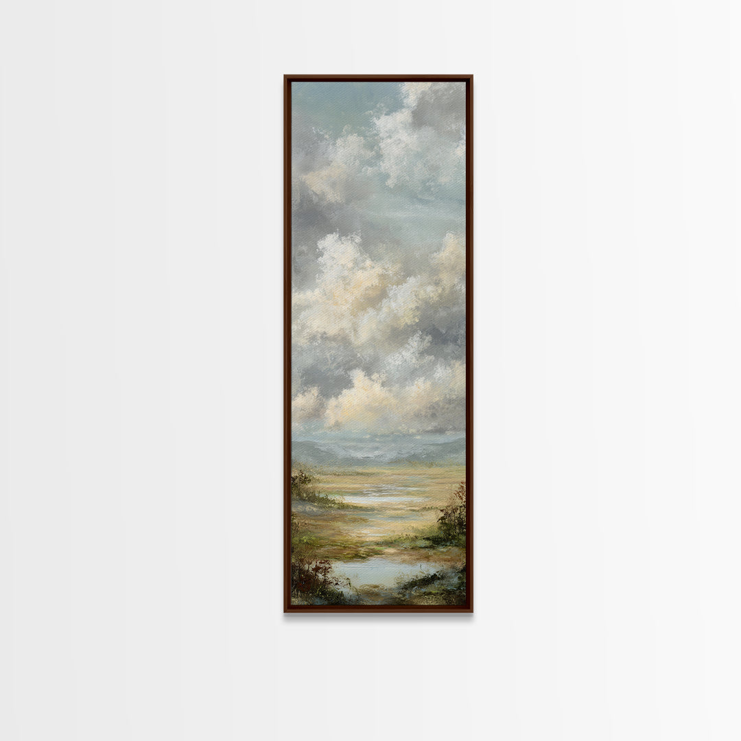 Blush Cloudscape with Dreamy Atmosphere Canvas Print, Wedding Art, Art Print, Living Room Decor, Abstract Art, Romance, WED-1x3-51