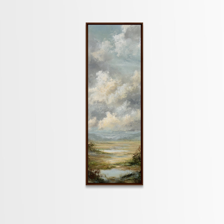 Blush Cloudscape with Dreamy Atmosphere Canvas Print, Wedding Art, Art Print, Living Room Decor, Abstract Art, Romance, WED-1x3-51