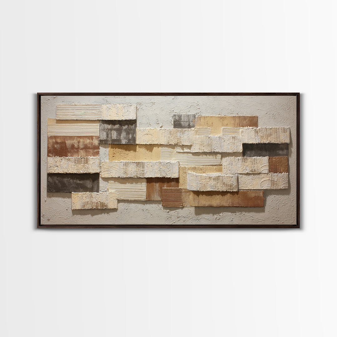 Lace Pattern Ivory Abstraction Framed Canvas Print, Wedding Art, Rustic Wedding, Living Room Decor, Abstract Art, Romance, WED-2x1-87