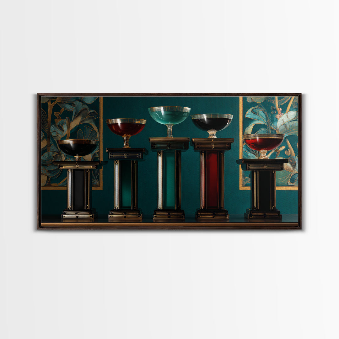 Champagne Coupe Tower Canvas Print, Wedding Art, Custom Portrait, Living Room Decor, Fine Art, Romance, Wedding Decoration, WED-2x1-89