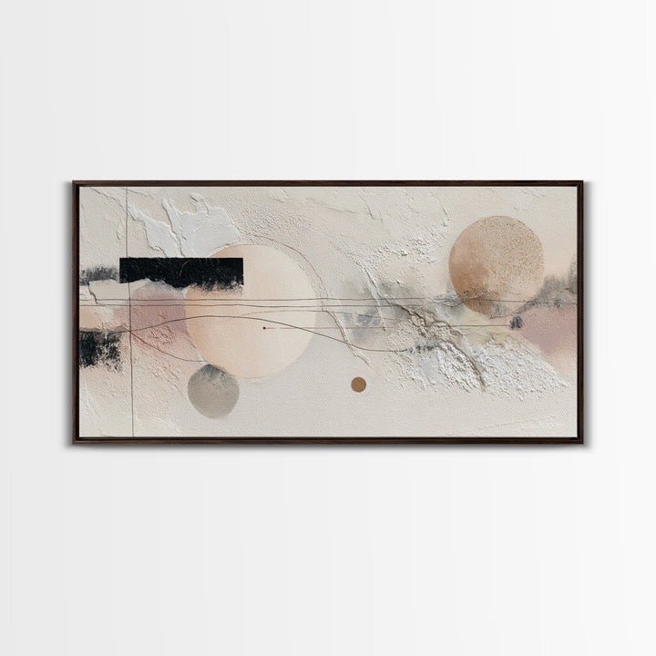 Bridal Veil Texture Abstract Framed Canvas Print, Wedding Art, Custom Painting, Living Room Decor, Abstract Art, Romance, WED-2x1-99