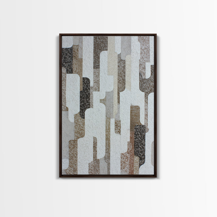 Lace Pattern Ivory Abstraction Canvas Print, Wedding Art, Wedding Reception, Living Room Decor, Abstract Art, Romance, WED-2x3-27