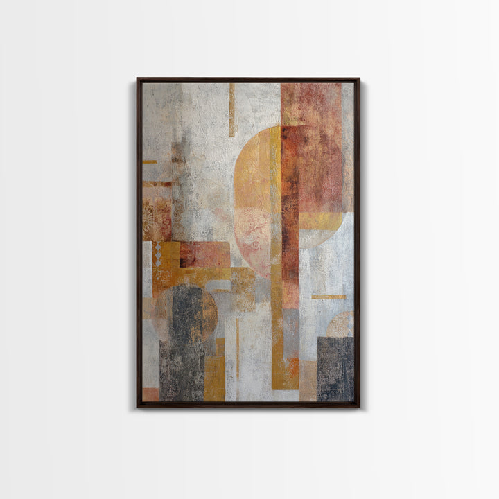 Lace Pattern Ivory Abstraction Framed Canvas Print, Wedding Art, Room Decor, Living Room Decor, Abstract Art, Romance, WED-2x3-75