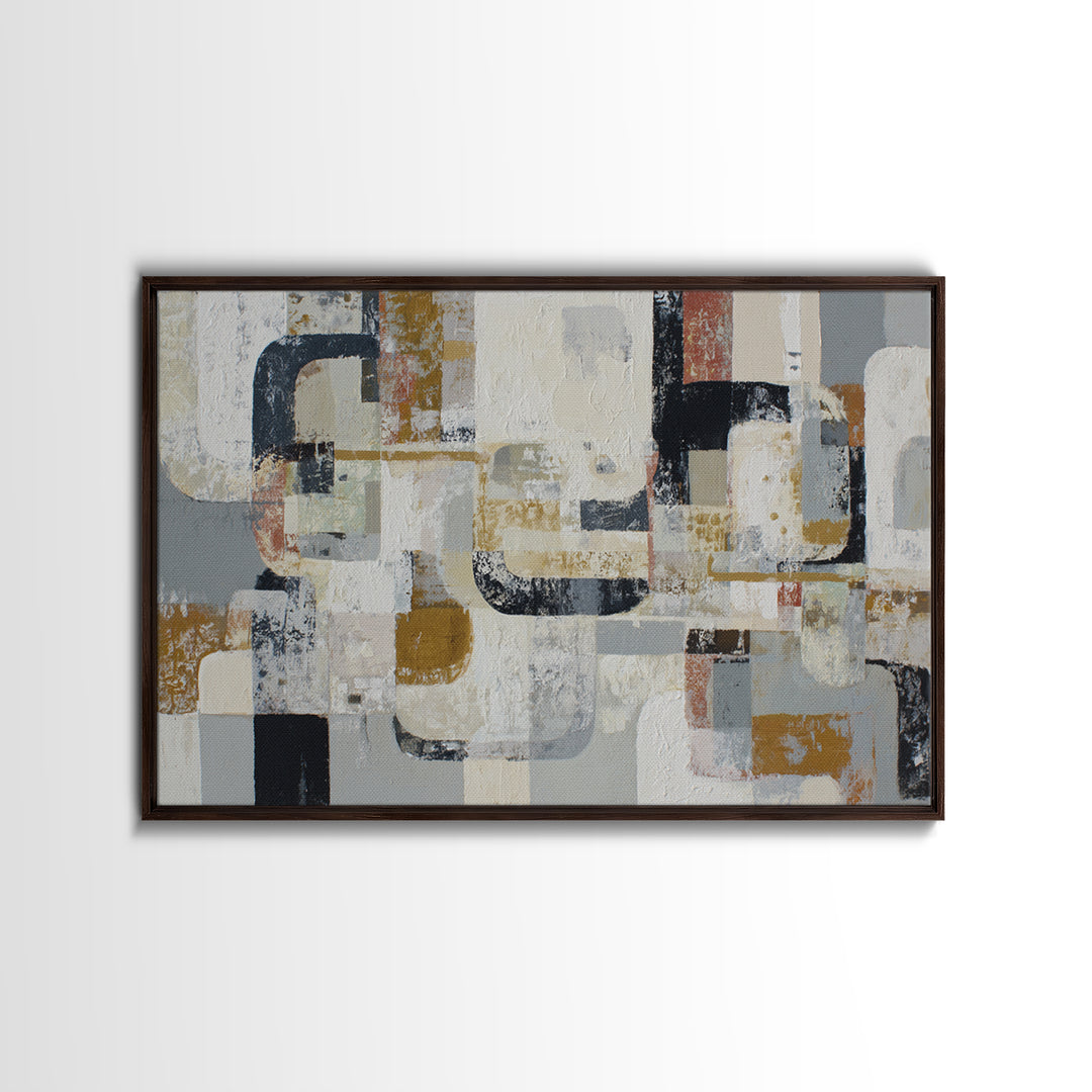 Lace Pattern Ivory Abstraction Framed Canvas Print, Wedding Art, Wedding Guest Book, Living Room Decor, Fine Art, Romance, WED-3x2-23