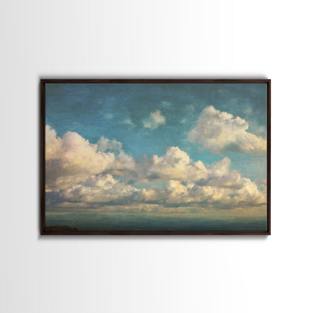 Blush Cloudscape with Dreamy Atmosphere Canvas Print, Wedding Art, Downloadable Art, Living Room Decor, Abstract Art, Romance, WED-3x2-43