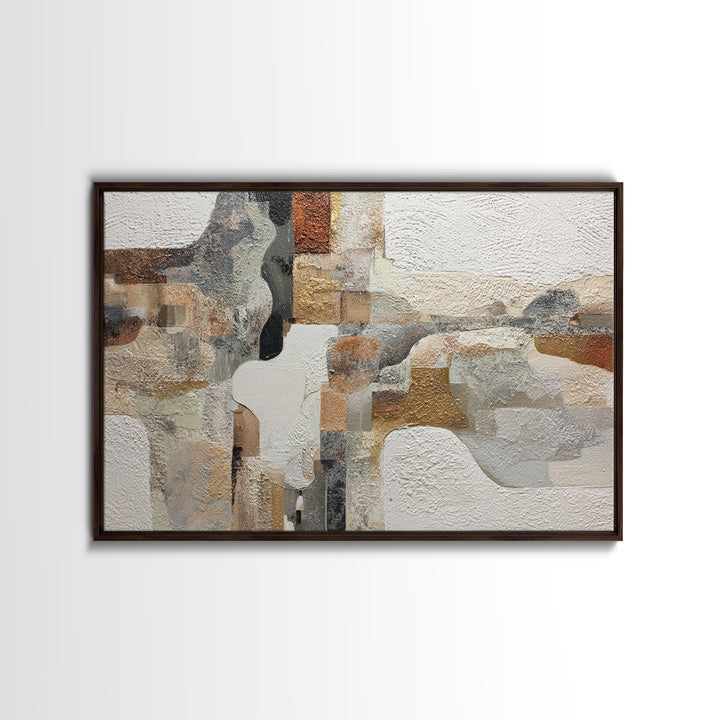Lace Pattern Ivory Abstraction Framed Canvas Print, Wedding Art, Wedding Poster, Living Room Decor, Fine Art, Romance, WED-3x2-47