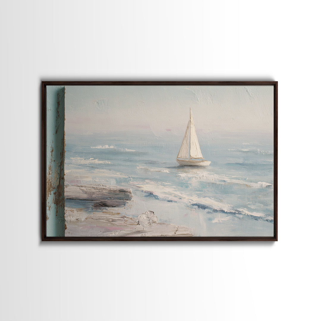 Honeymoon Coastal Sunset Framed Canvas Print, Wedding Art, Jewish Art, Living Room Decor, Romance, Personalized Wedding, WED-3x2-69