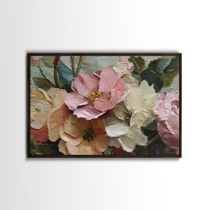 Classic Church Bells and Flowers Without Interior Canvas Print, Wedding Art, Wedding Table Decor, Living Room Decor, Romance, WED-3x2-94