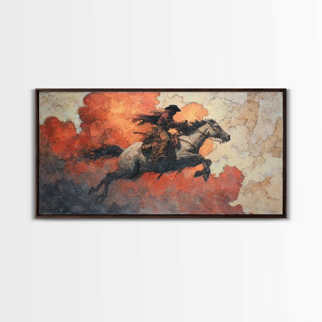 Old Revolver and Roses Canvas Print, Western Art, Downloadable Art, Southwestern Decor, Fine Art, Frontier, Gallery Decor, WES-2x1-63