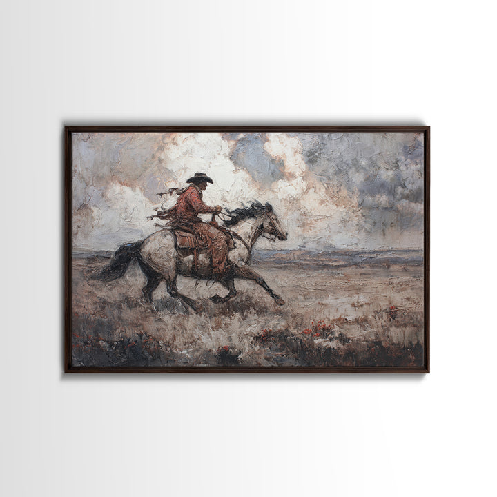 Sun Bleached Ranch Gate Canvas Print, Western Art, Western, Southwestern Decor, Watercolor Art, Frontier, Native American Art, WES-3x2-67