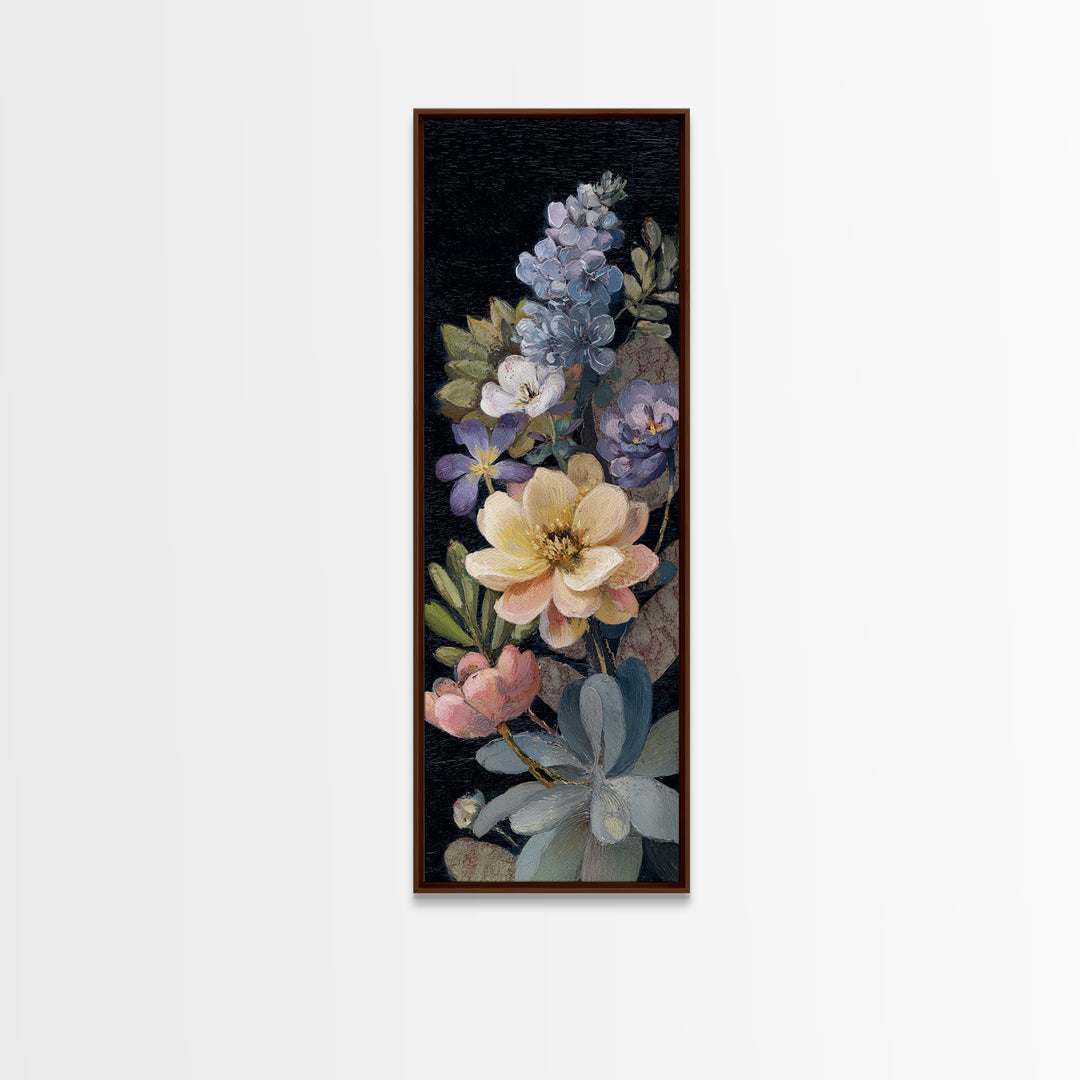 Robot Watering a Single Flower Canvas Print, Whimsical Art, Nursery, Living Room Decor, Oil Painting, Wonder, Watercolor Art, WHI-1x3-33