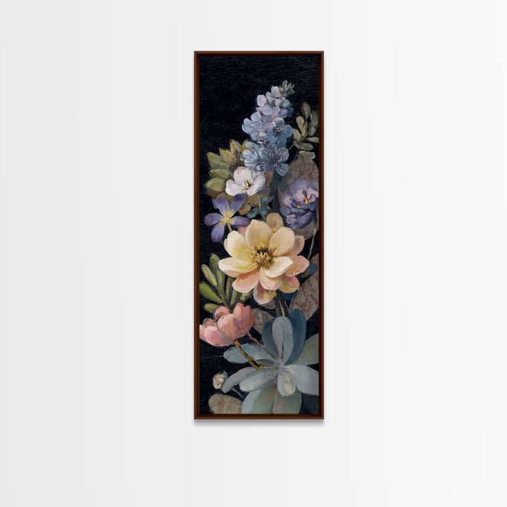 Robot Watering a Single Flower Canvas Print, Whimsical Art, Nursery, Living Room Decor, Oil Painting, Wonder, Watercolor Art, WHI-1x3-33