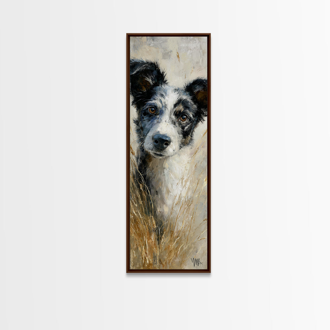Dog in a Hot Air Balloon Framed Canvas Print, Whimsical Art, Fine Art Print, Living Room Decor, Fine Art, Wonder, Prints, WHI-1x3-74