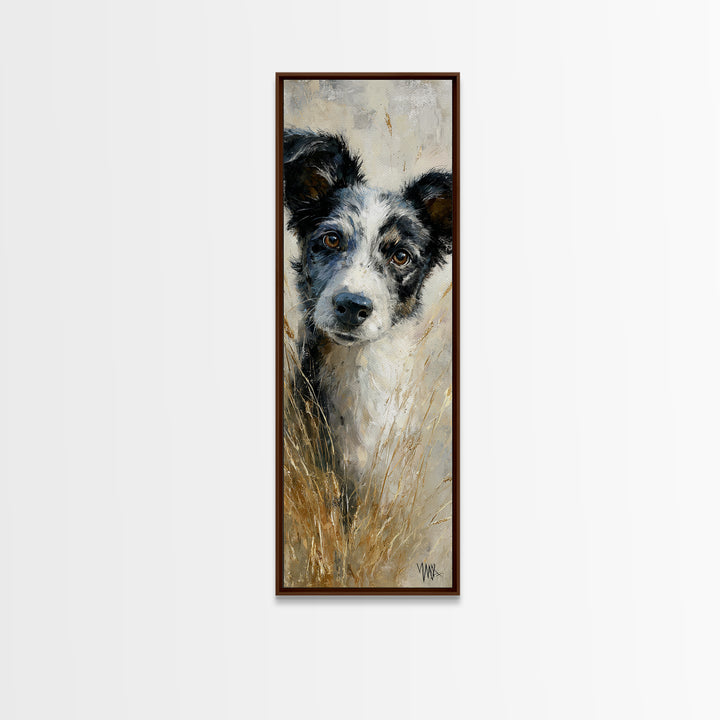 Dog in a Hot Air Balloon Framed Canvas Print, Whimsical Art, Fine Art Print, Living Room Decor, Fine Art, Wonder, Prints, WHI-1x3-74