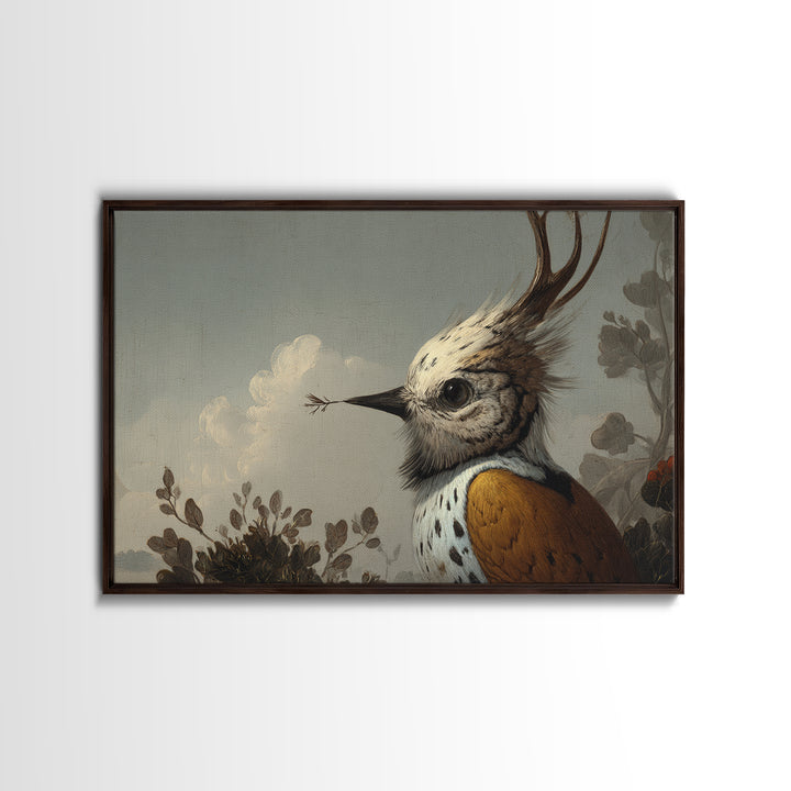 Bird Delivering a Tiny Love Letter Canvas Print, Whimsical Art, Digital Art, Living Room Decor, Fine Art, Wonder, Nursery, WHI-3x2-75