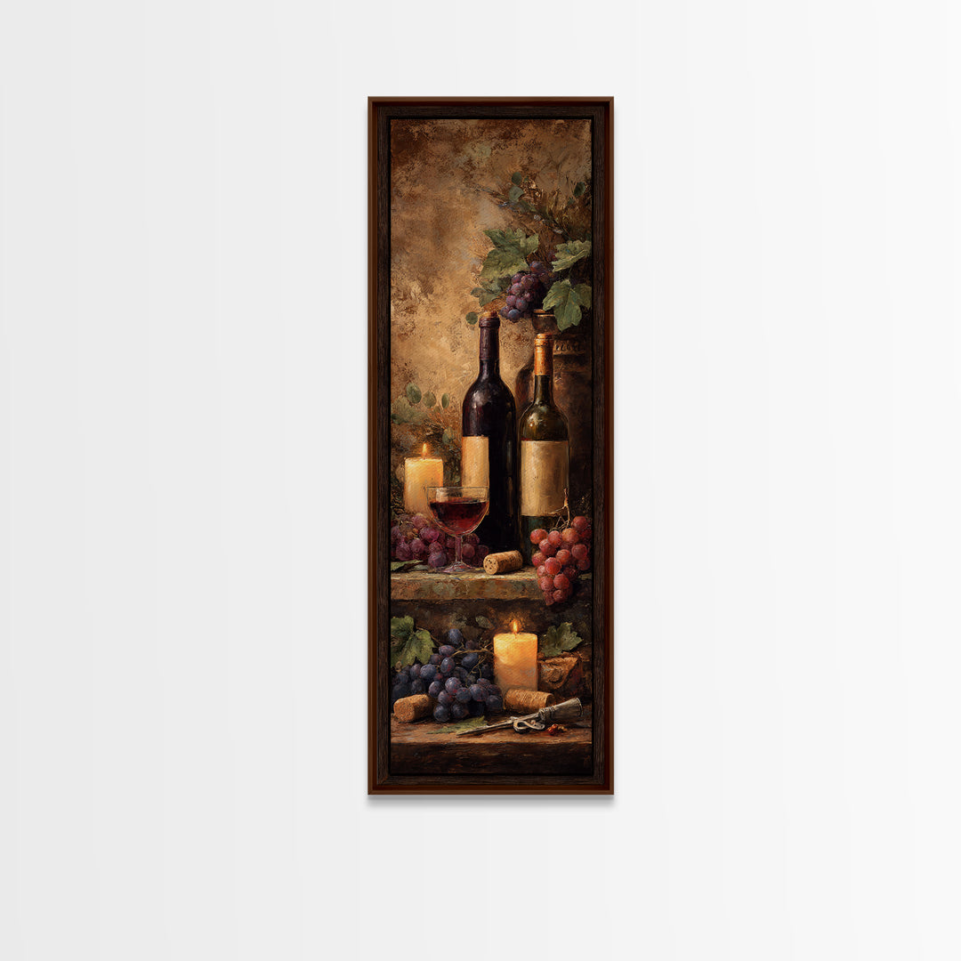 Corkscrew and Corks on Rustic Wood Canvas Print, Winery Art, Kitchen Wall Art, Winery Decor, Fine Art, Vineyard, Matisse Print, WIN-1x3-40