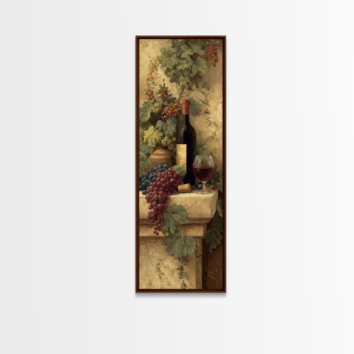Italian Villa Vineyard Landscape Canvas Print, Winery Art, Living Room Decor, Winery Decor, Fine Art, Vineyard, Travel Poster, WIN-1x3-56